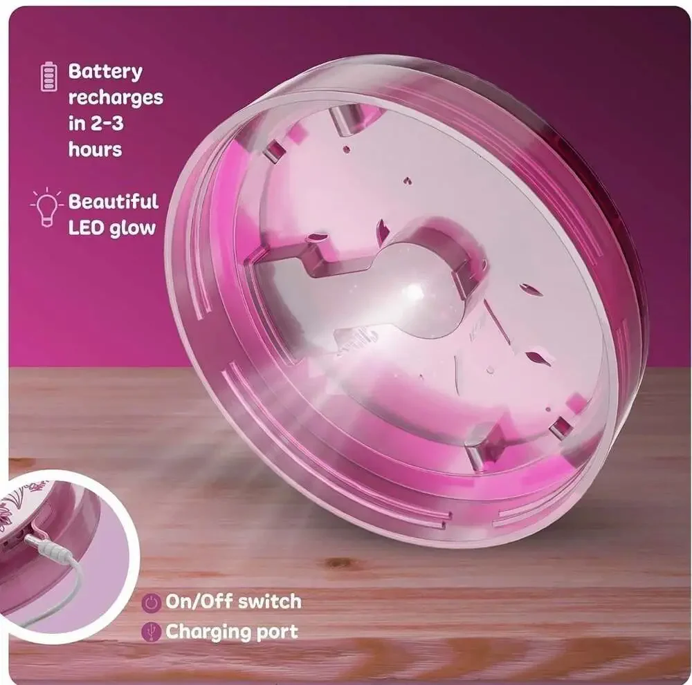 Dan&Darci‎ Light-Up Unicorn Terrarium Kit for Kids - DIY Science & Craft Set